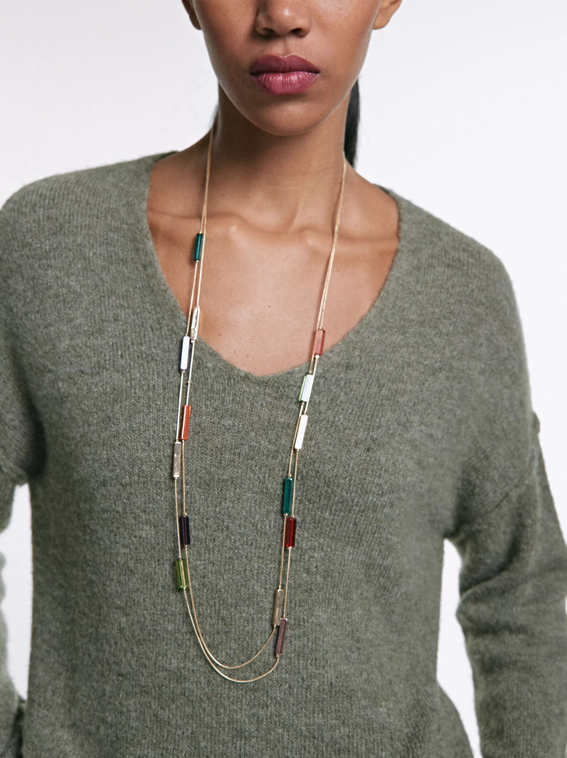 Mujer PARFOIS Collares largos*Collar De Oro Multicolor Multicor