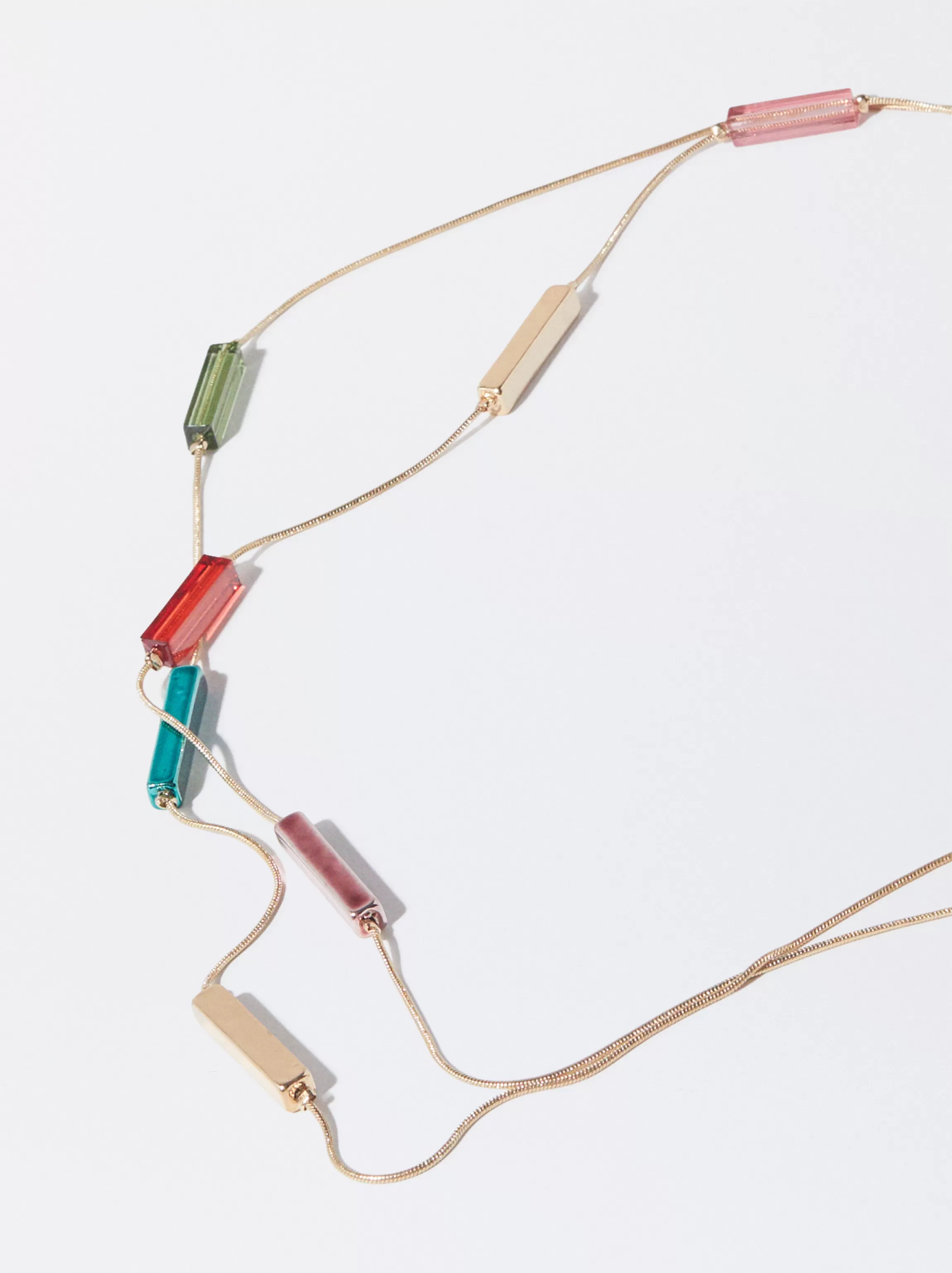 Mujer PARFOIS Collares largos*Collar De Oro Multicolor Multicor