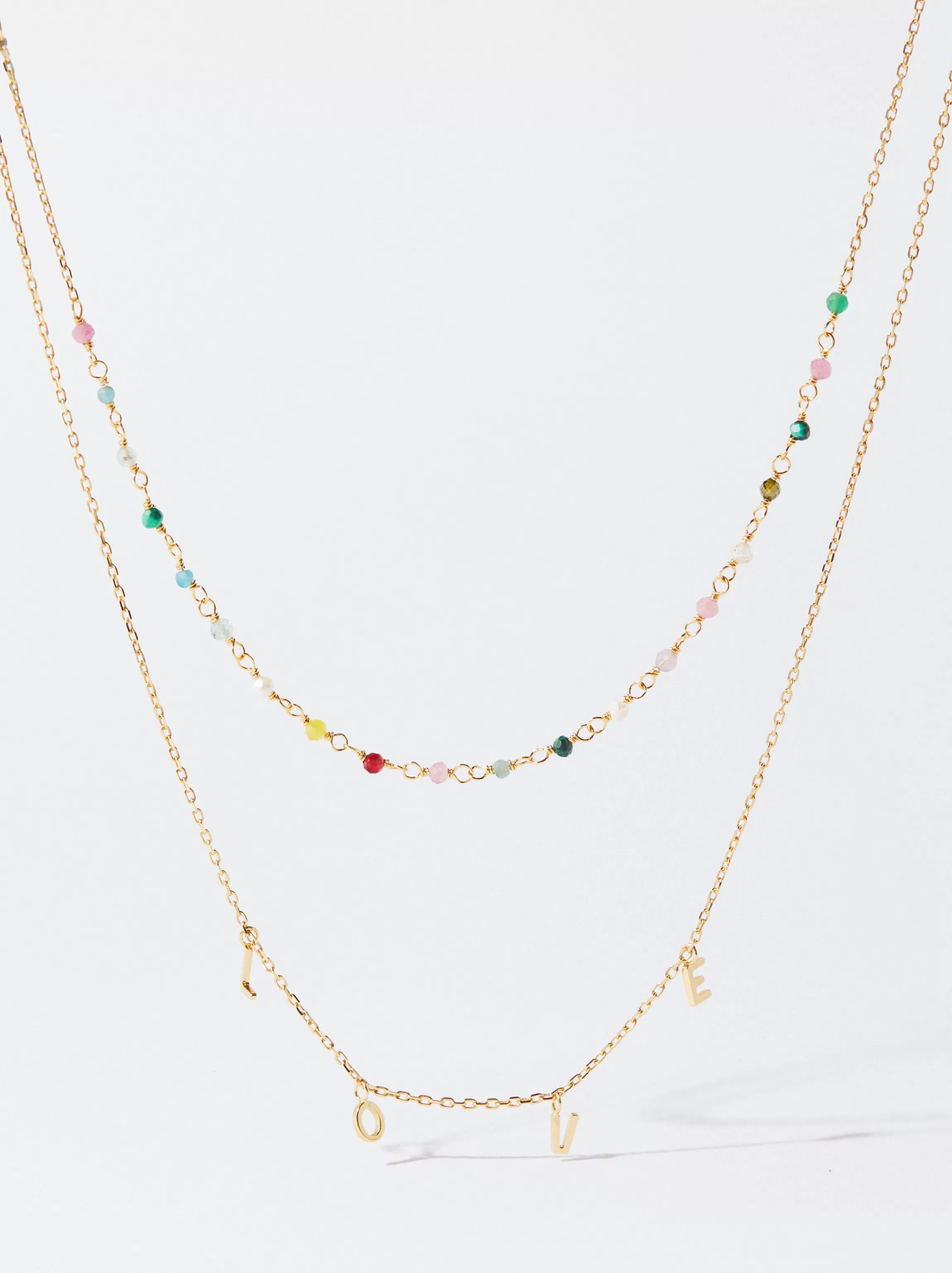 Mujer PARFOIS Collares cortos*Collar De Plata 925 Multicolor Multicor