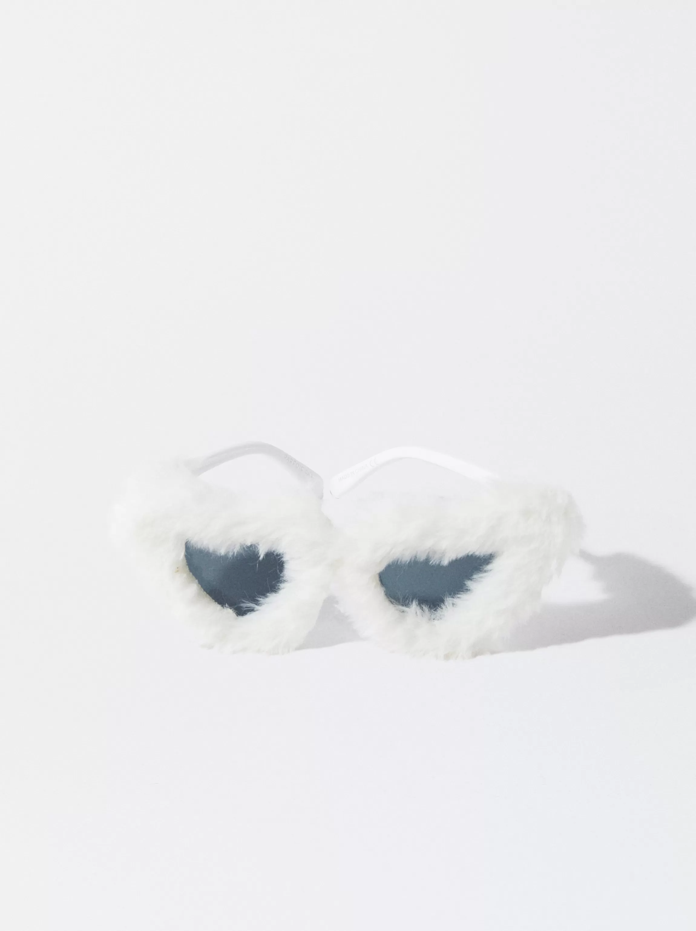 Mujer PARFOIS Gafas de sol de pasta | Gafas de sol Cat Eye*Exclusivo Online - Gafas De Sol Corázon Con Pelo Blanco