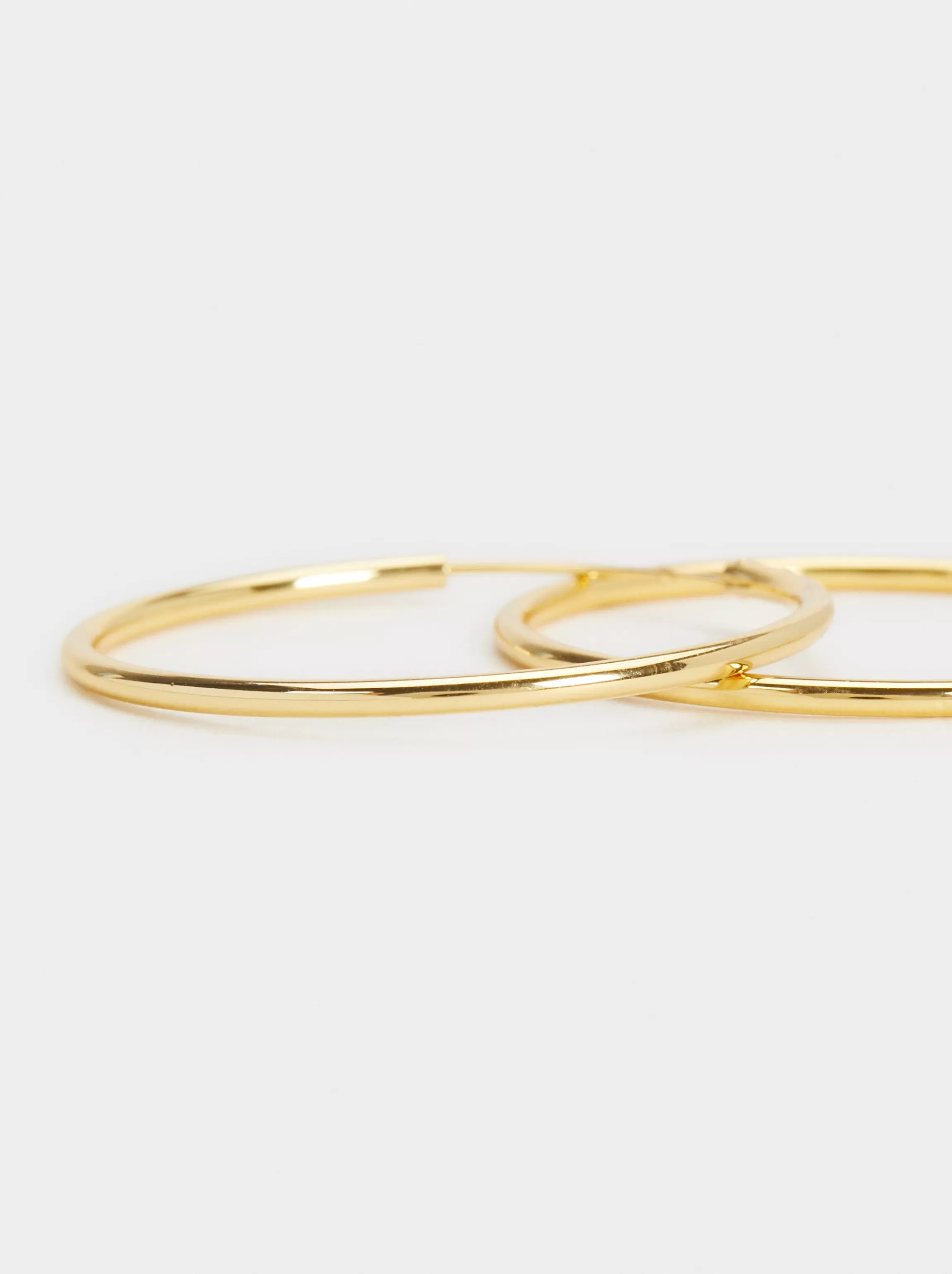 Mujer PARFOIS Básicos | Pendientes medianos*Pendiente De Aro Cortos De Plata 925 Dorado