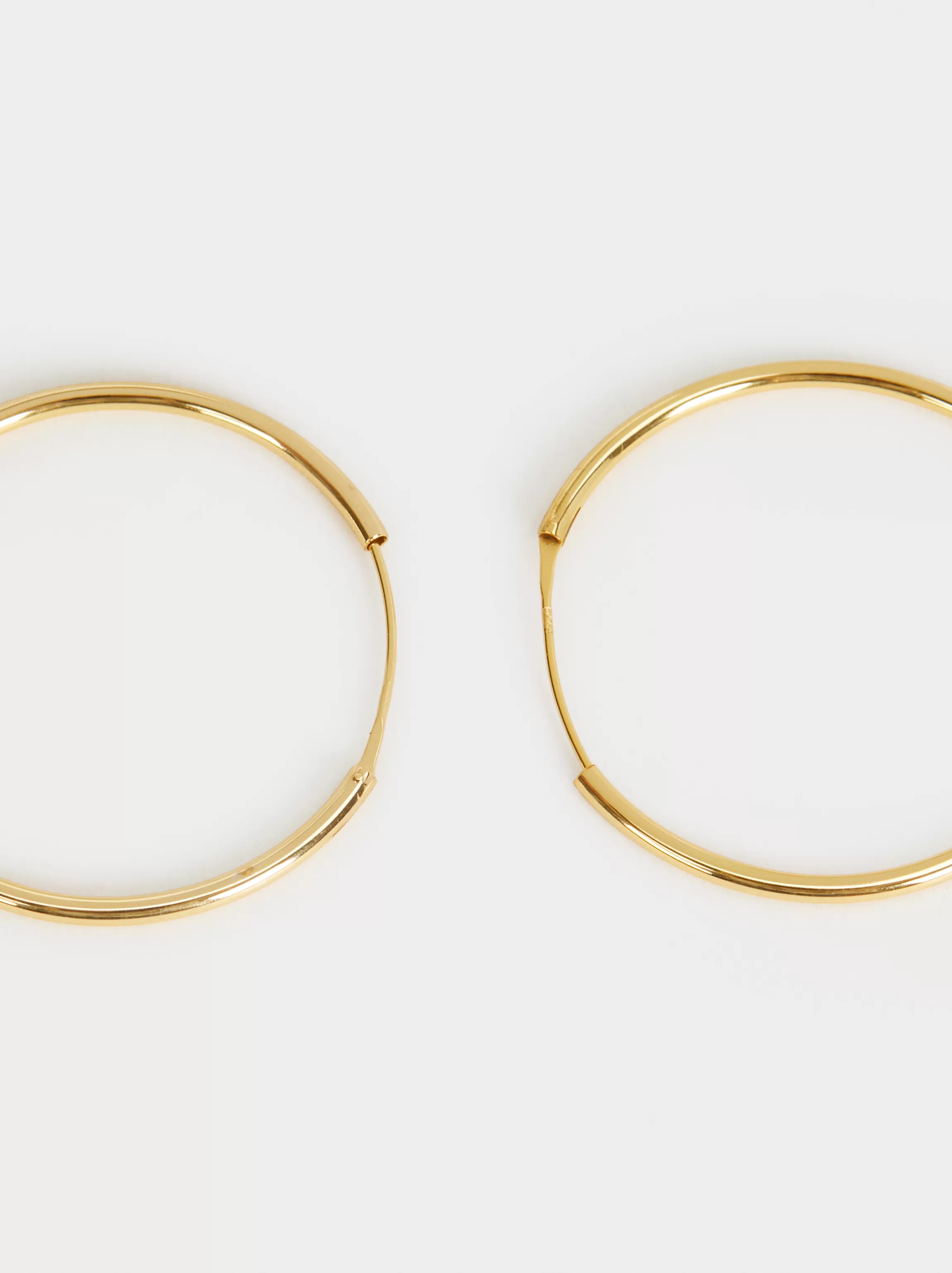 Mujer PARFOIS Básicos | Pendientes medianos*Pendiente De Aro Cortos De Plata 925 Dorado