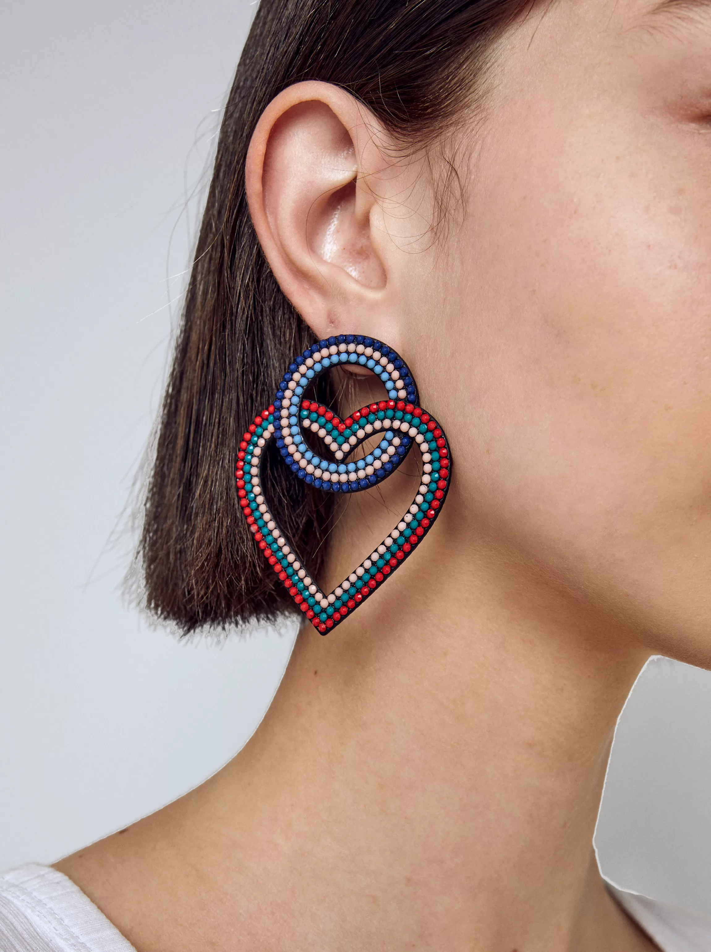 Mujer PARFOIS Pendientes largos*Pendientes Corazón Multicolor Multicor