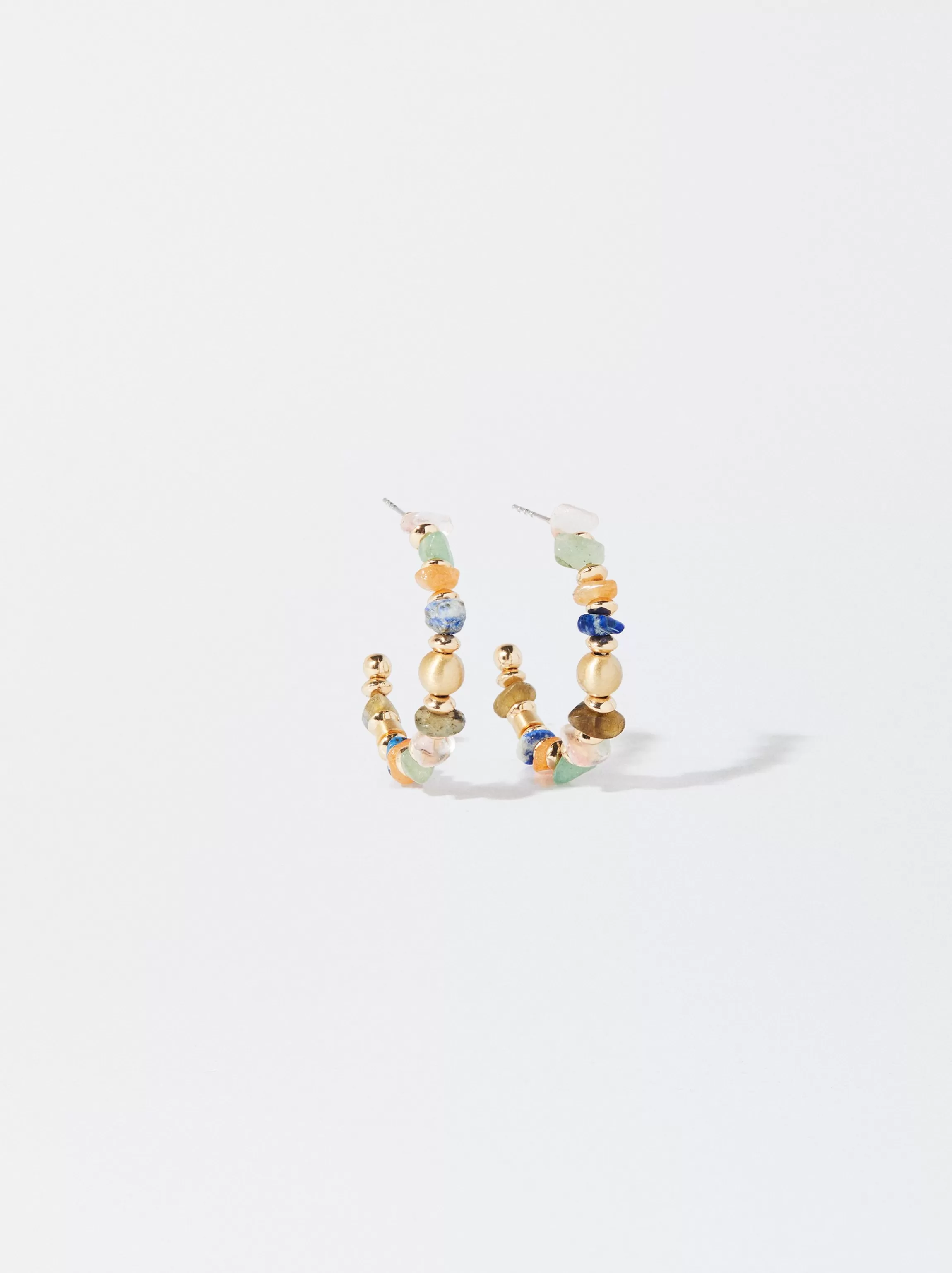 Mujer PARFOIS Pendientes de aro | Pendientes largos | Pendientes medianos*Pendientes De Aro Multicolor Con Piedras Multicor