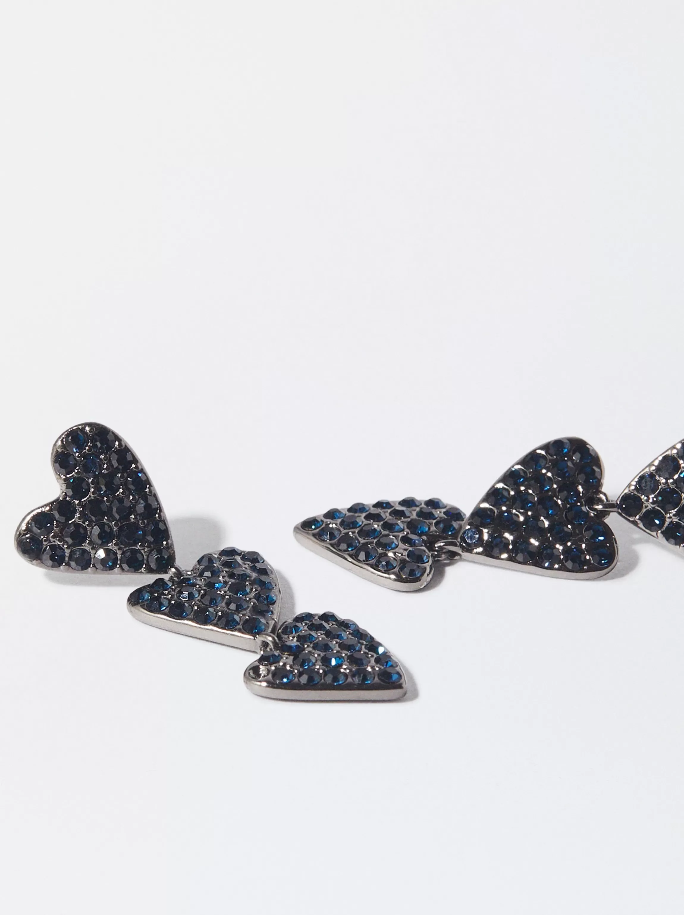 Mujer PARFOIS Pendientes largos | Pendientes medianos*Pendientes Largos Corazones Monocolor Azul Marino